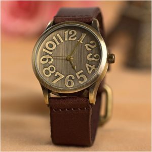 Big Number retro Watch Jam tangan vintage angka besar
